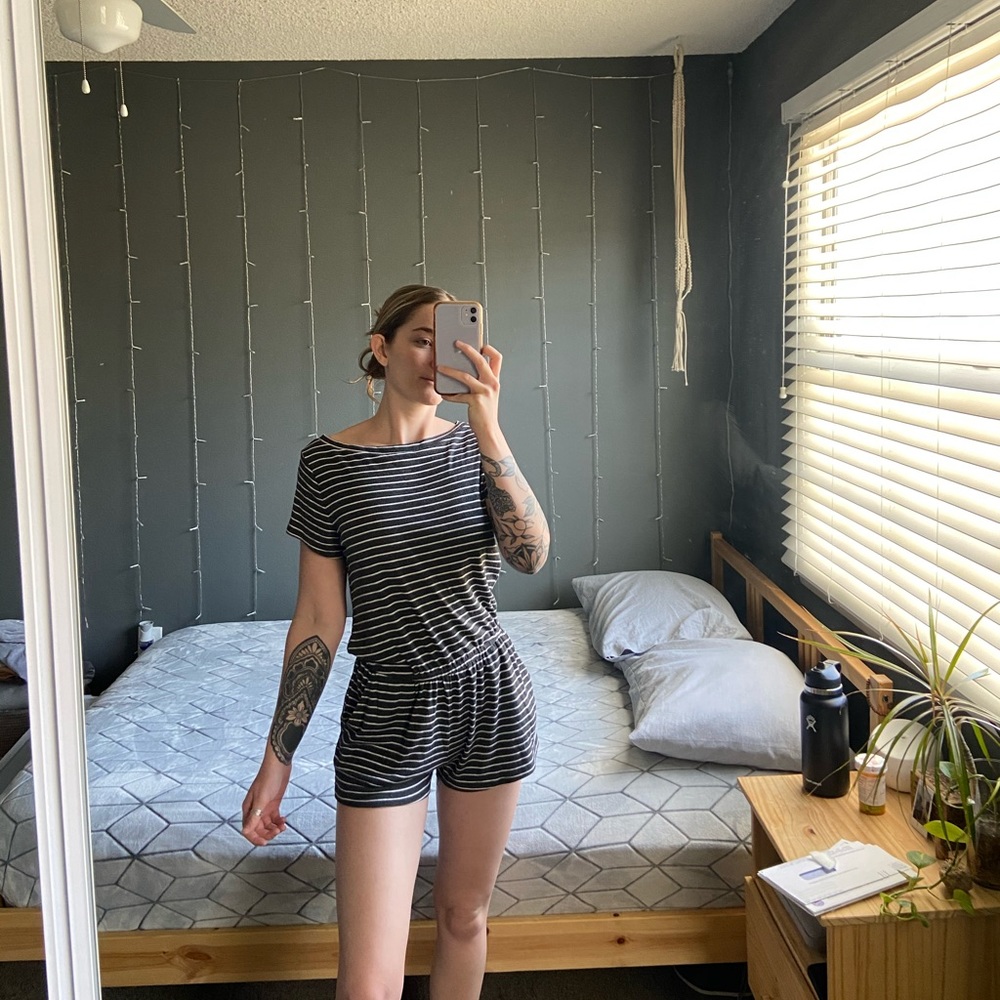 Stripped Romper